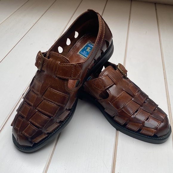 NWOT Vintage Leather Fisherman's Sandals - Picture 9 of 14